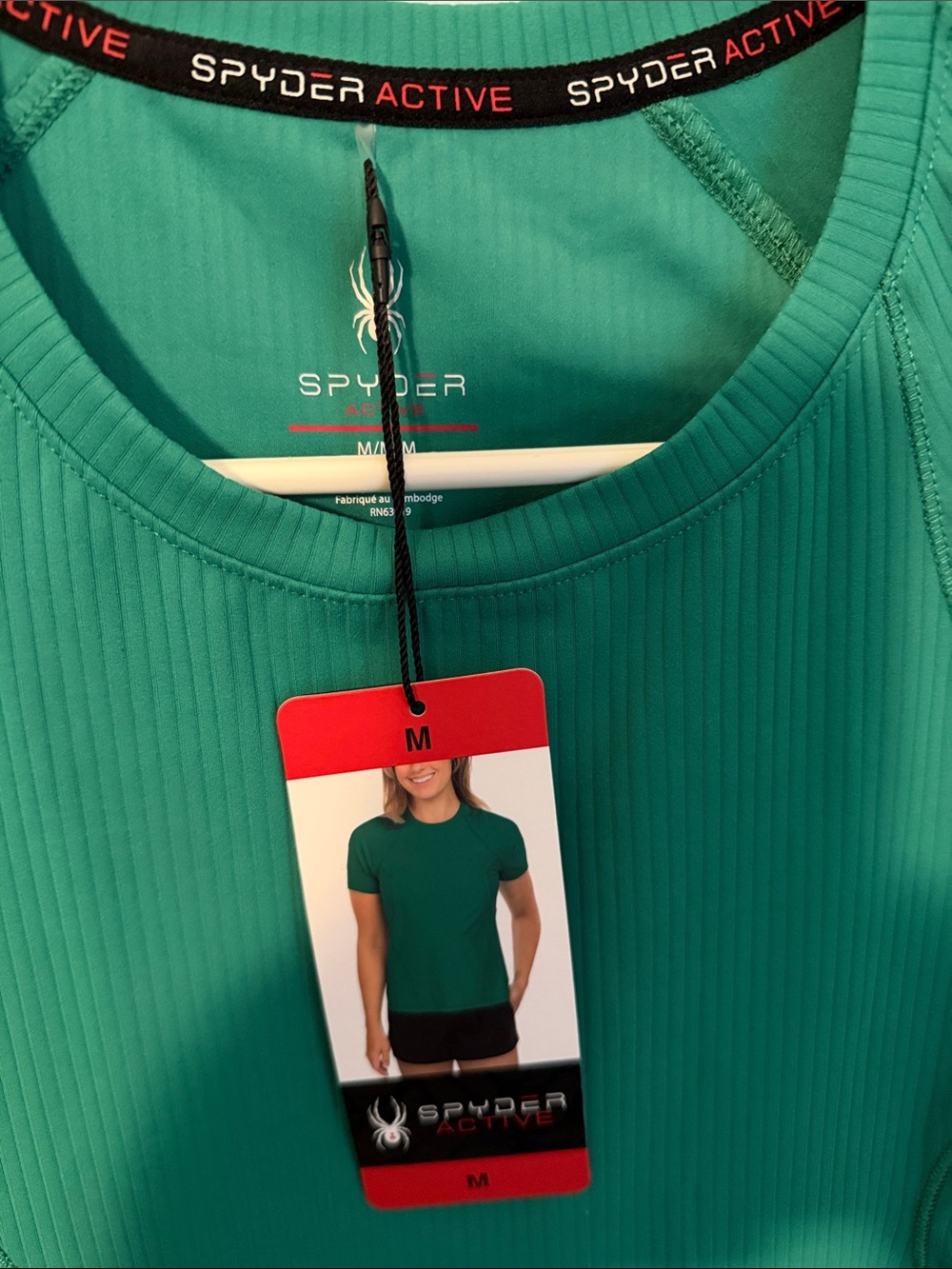 Spyder Women's Medium Green Short-Sleeve Performance Tee NWT